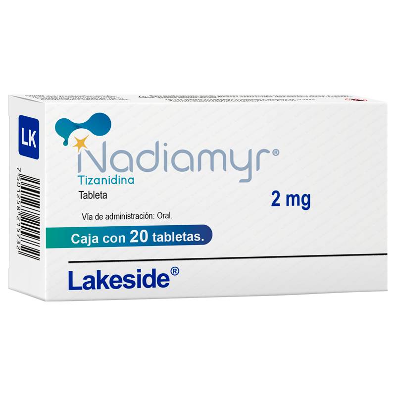 NADIAMYR TIZANIDINA LAKESIDE / 2MG