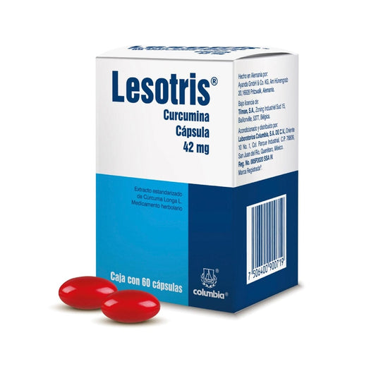 LESOTRIS EXTRACTO ESTANDARIZADO DE CÚRCUMA LONGA L. 42 MG 60 CAPSULAS