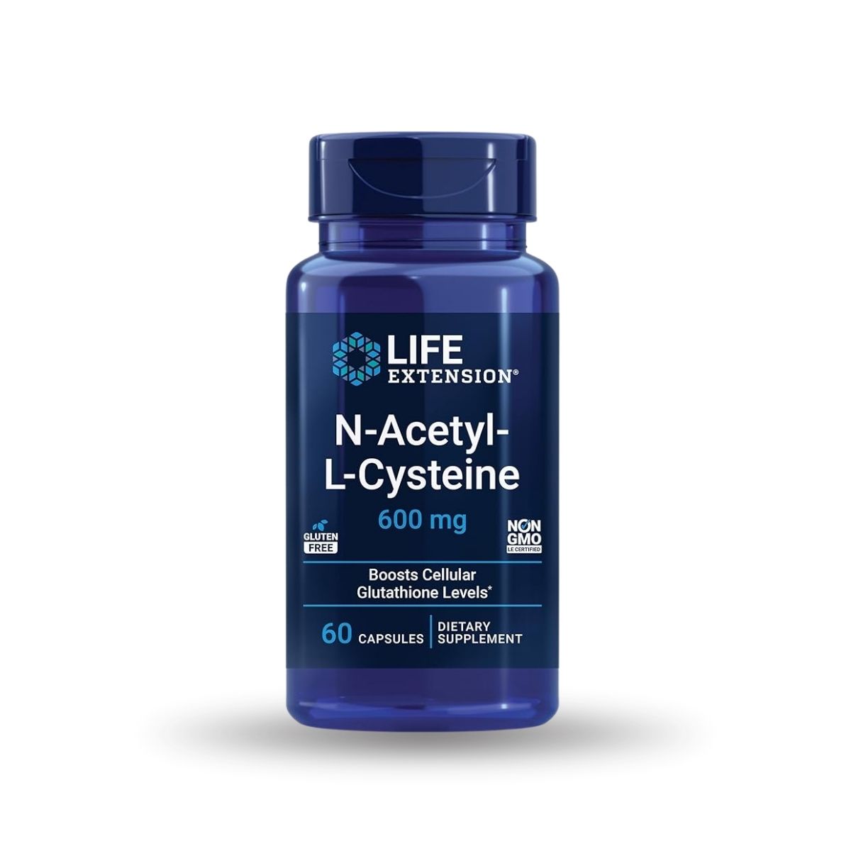 Life Extension N-Acetyl-L- Cysteine Boosts Cellular Glutahione Levels 600Mg Apoyo Inmunológico.