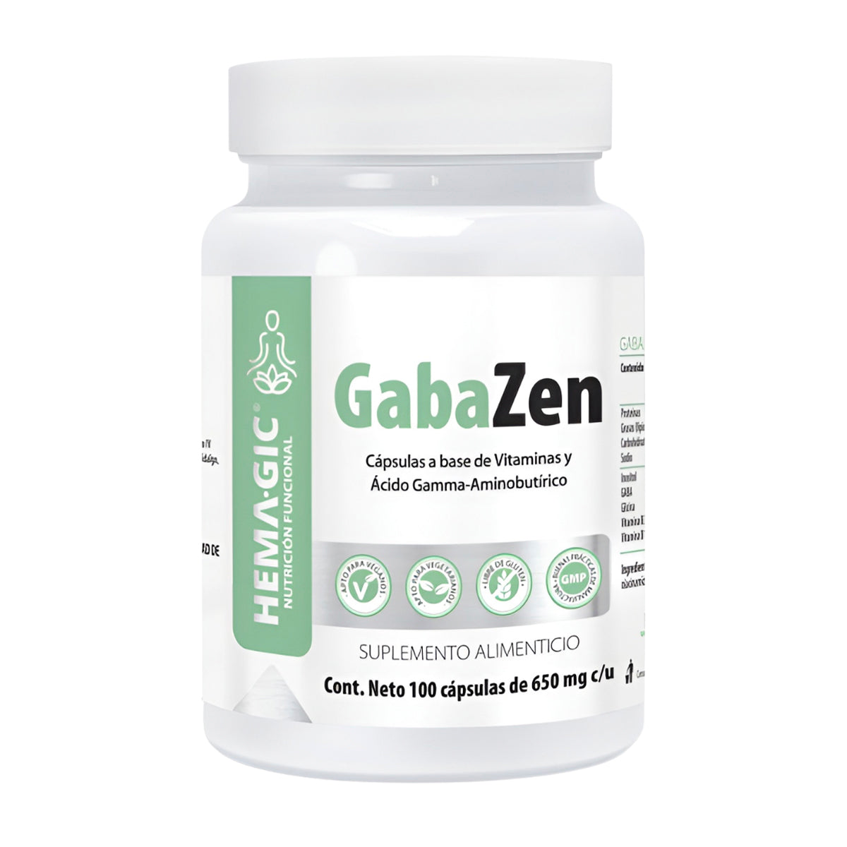 Hemagic GabaZen (Antes GAB P 100 cápsulas)
