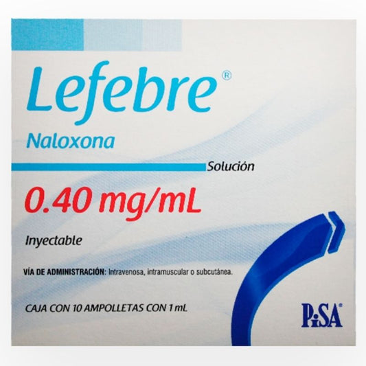 LEFEBRE NALOXONA 0.40 MG / ML