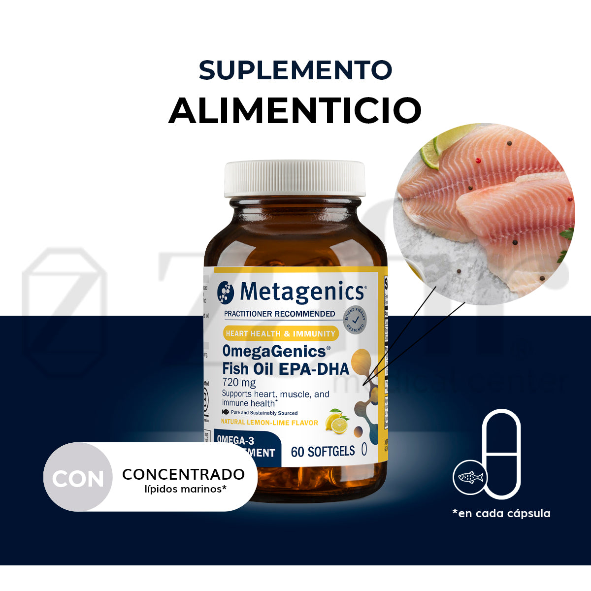 Metagenics OmegaGenics EPA-DHA 720 (60 cápsulas)