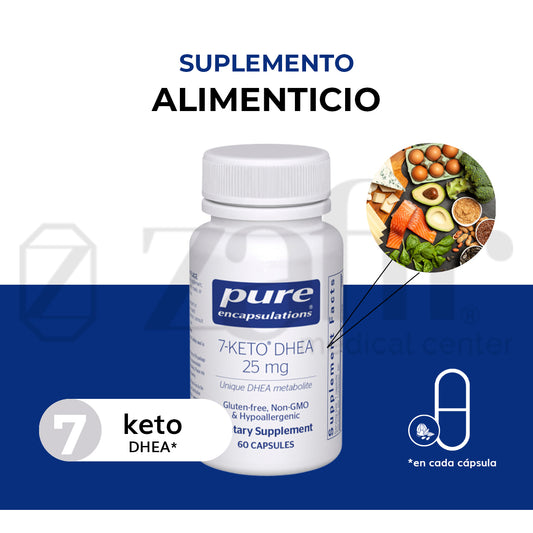 Pure encapsulations 7-KETO DHEA 25 MG 120 CAPSULAS