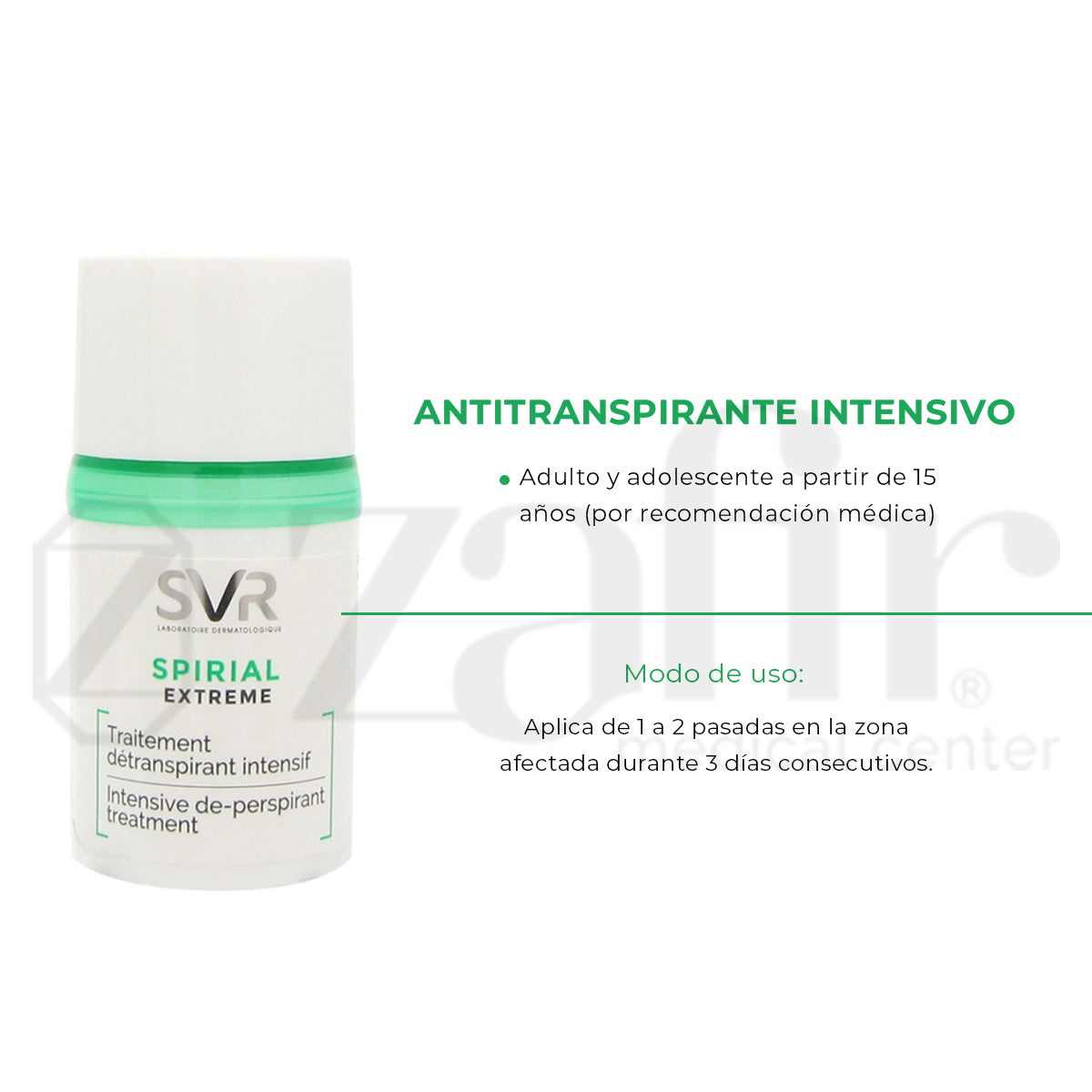 Antitranspirante Svr Spirial Roll On 20ml
