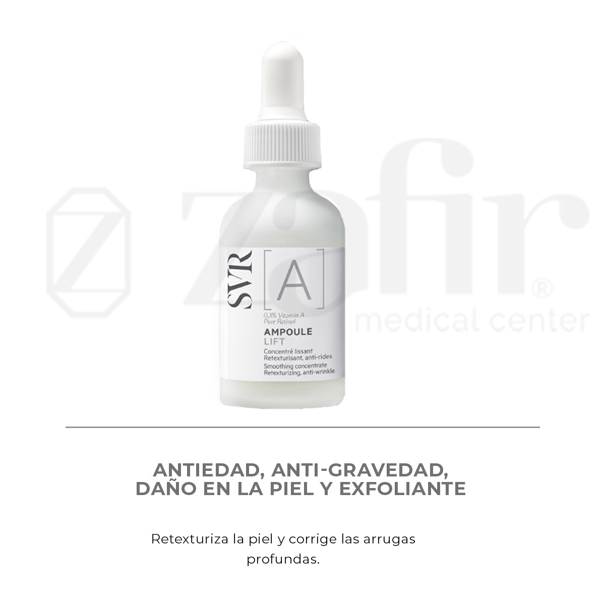 SVR A Ampoule Lift (1.0 fl oz) Antiarrugas Con Ácido Hialurónico