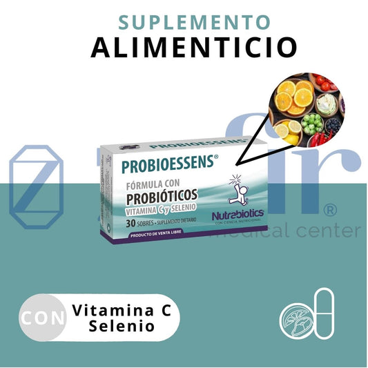 Nutrabiotics Probioessens con Probioticos, Vitamina C y Selenio