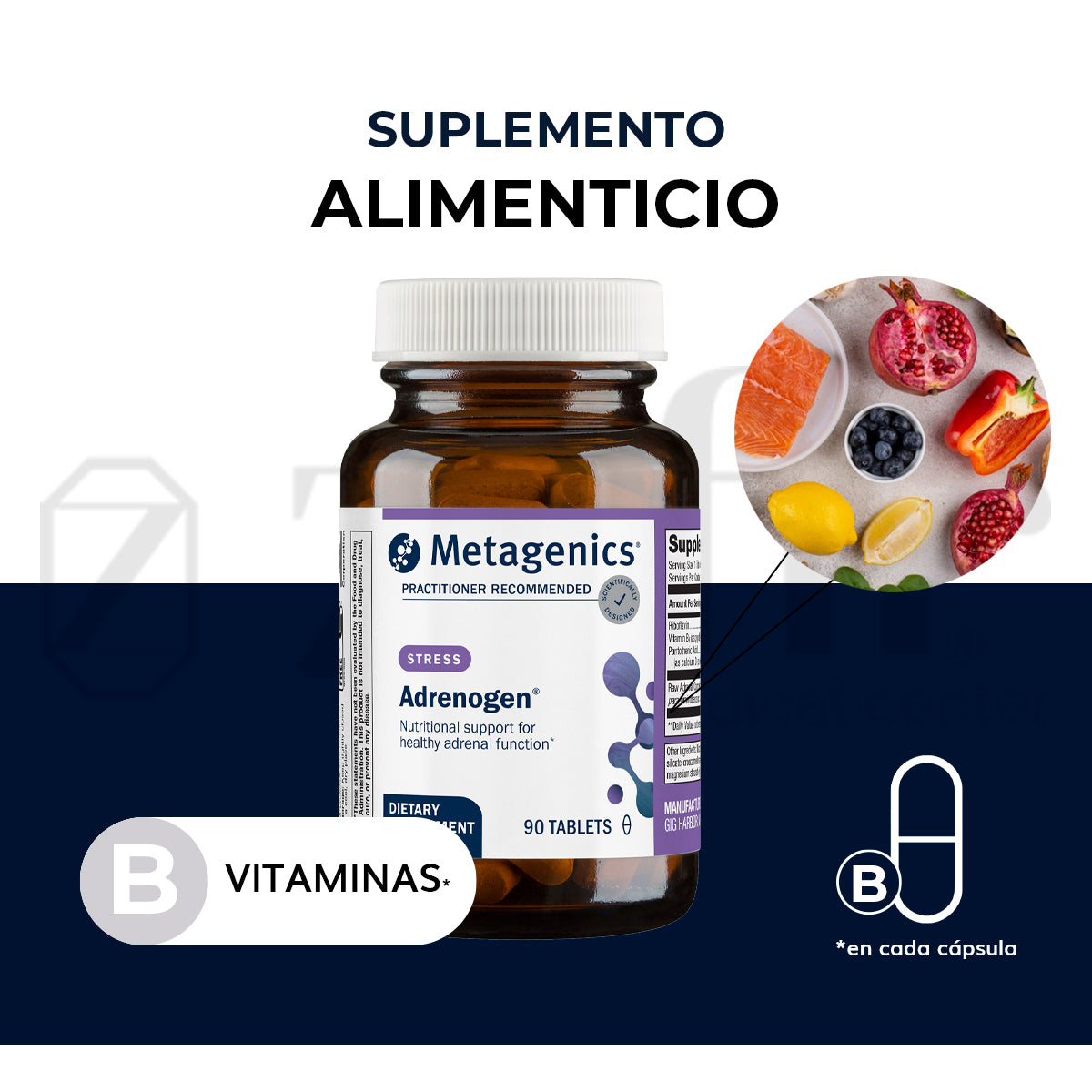 Metagenics - Adrenogen 90 tabletas