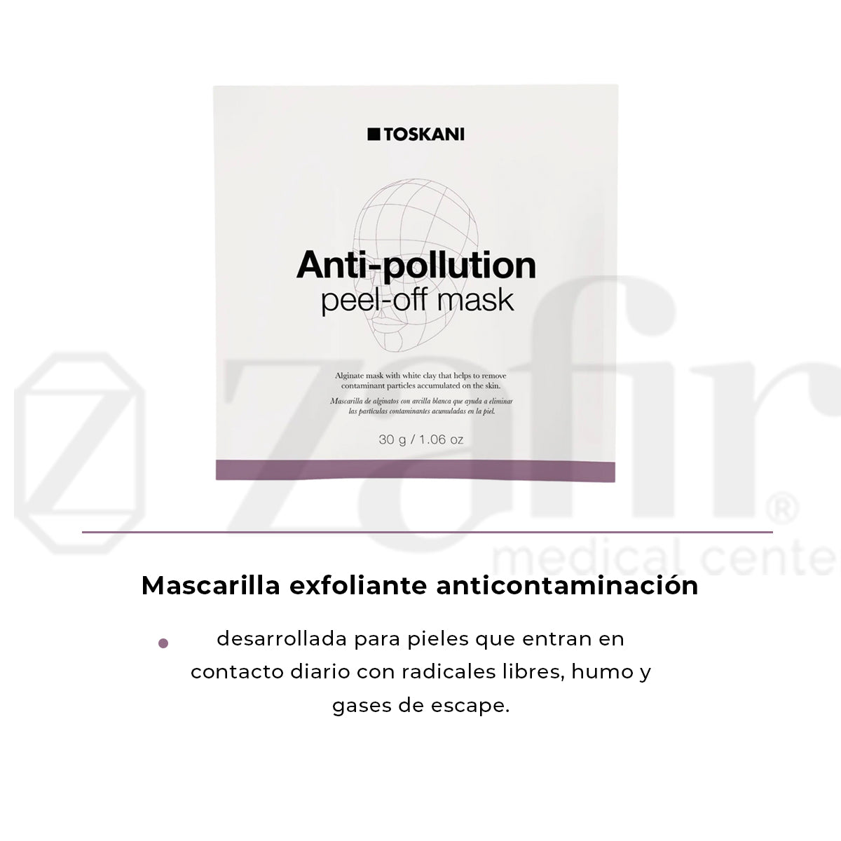 Mascarilla Facial Toskani Anti-Pollution Peel Off Mask