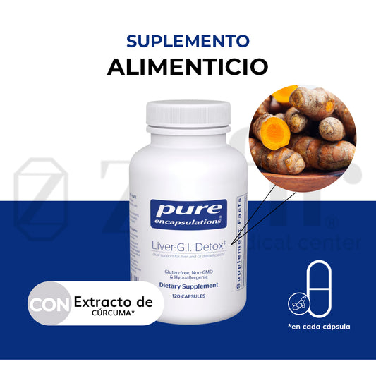 Pure Encapsulations Liver-G.I. Detox 120 cápsulas