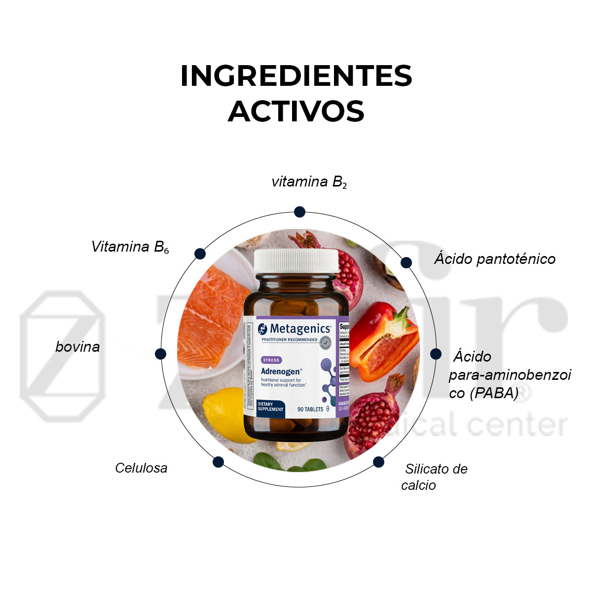 Metagenics - Adrenogen 90 tabletas