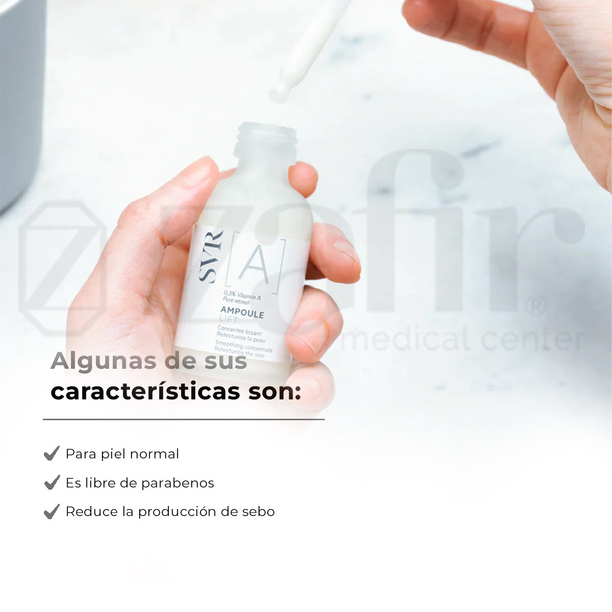 SVR A Ampoule Lift (1.0 fl oz) Antiarrugas Con Ácido Hialurónico