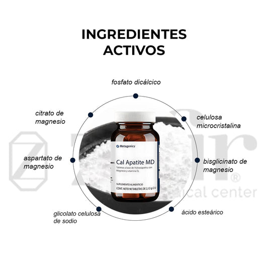 Metagenics - CAL APATITE MD 120 tabletas