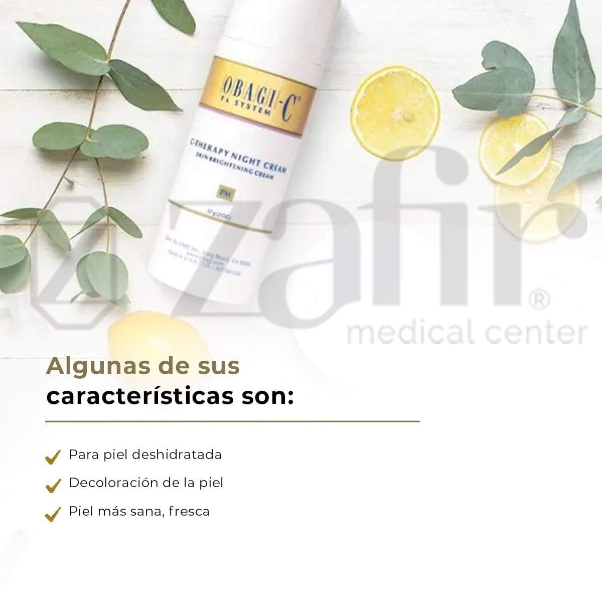 Crema Aclarante Obagi C - C THERAPY NIGHT CREAM con Vitamina C y Vitamina E