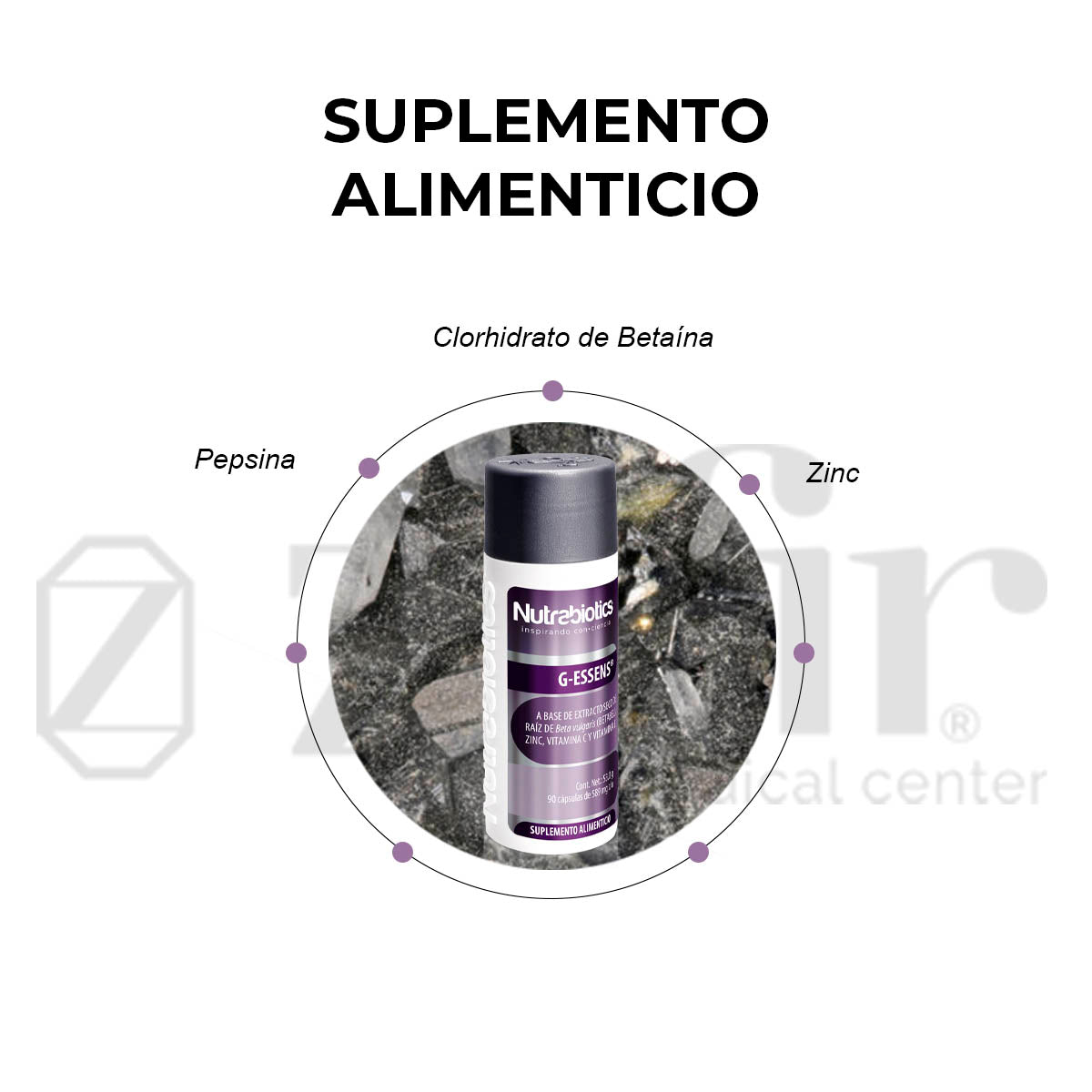 Nutrabiotics - Vg-zym Frasco x 90 cápsulas