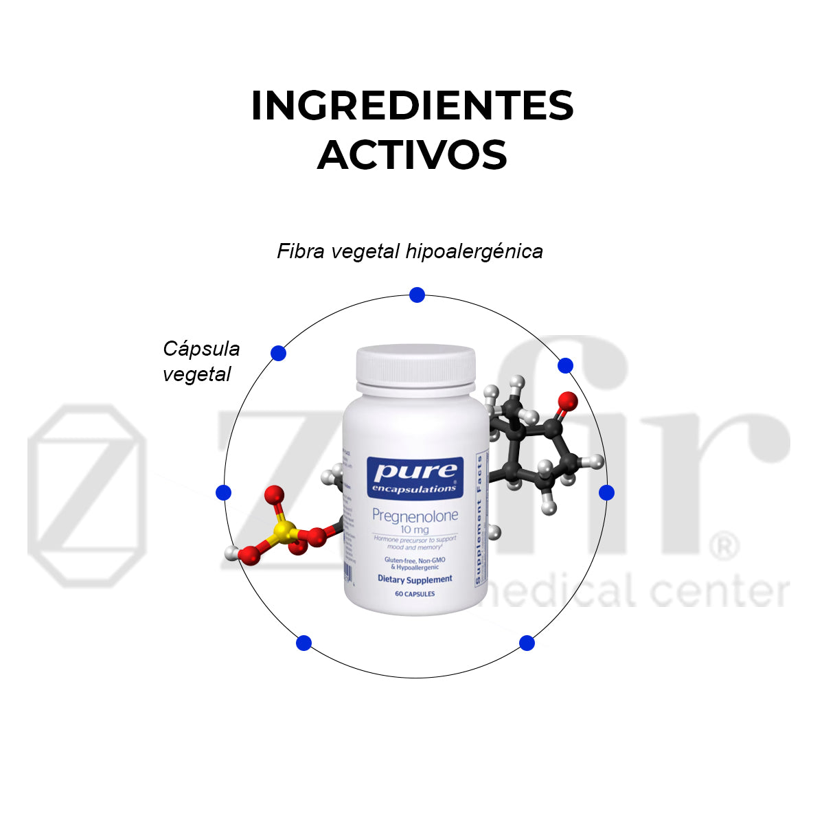 Pure Encapsulations Pregnenolone 10 MG 60 Caps
