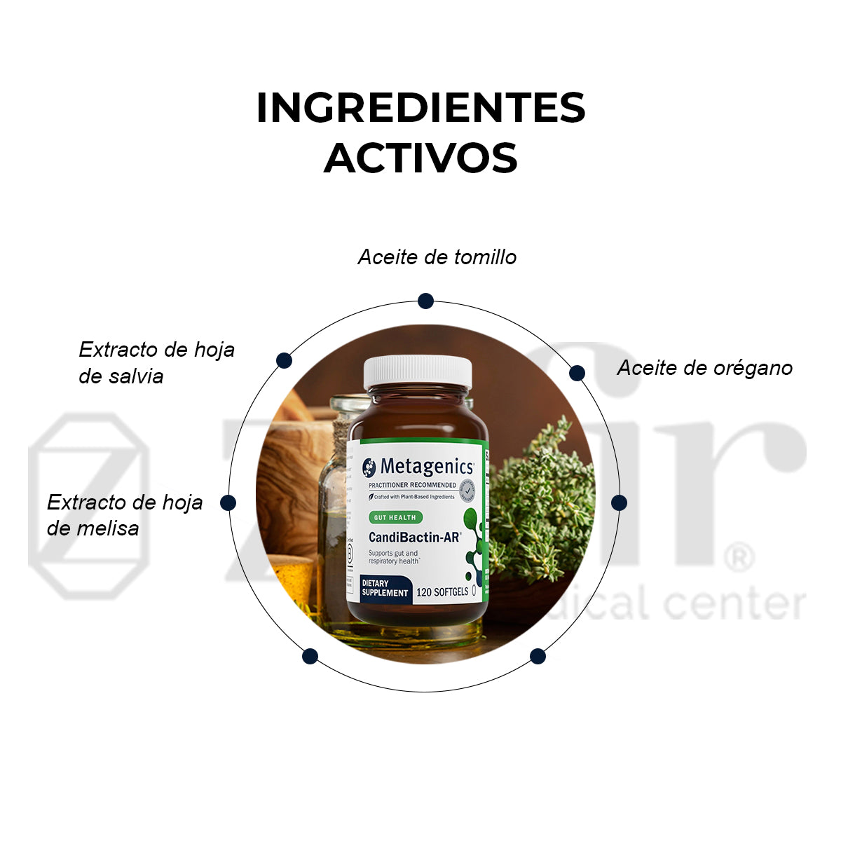 Metagenics - CandiBactin Ar 60 tabletas