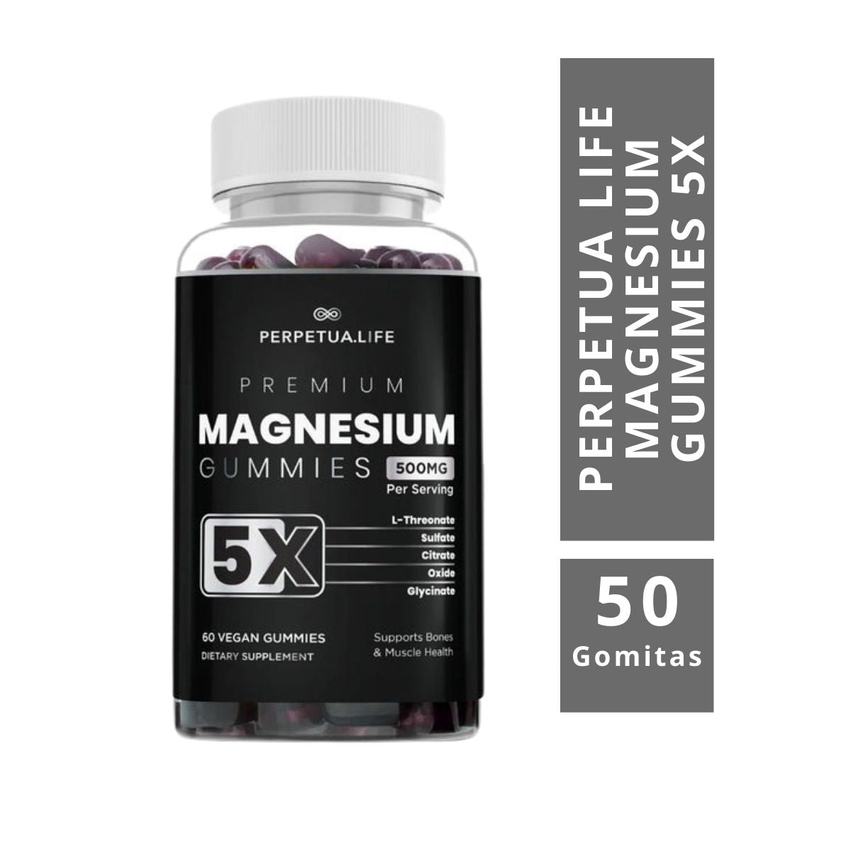Perpetua Life Magnesium Gummies 5x