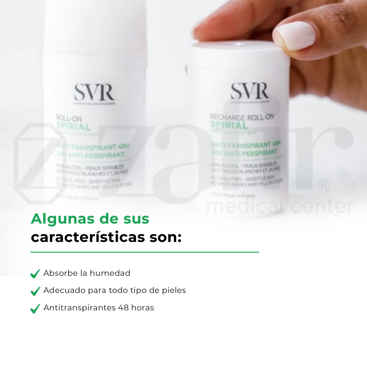 Antitranspirante Svr Spirial Roll On 20ml