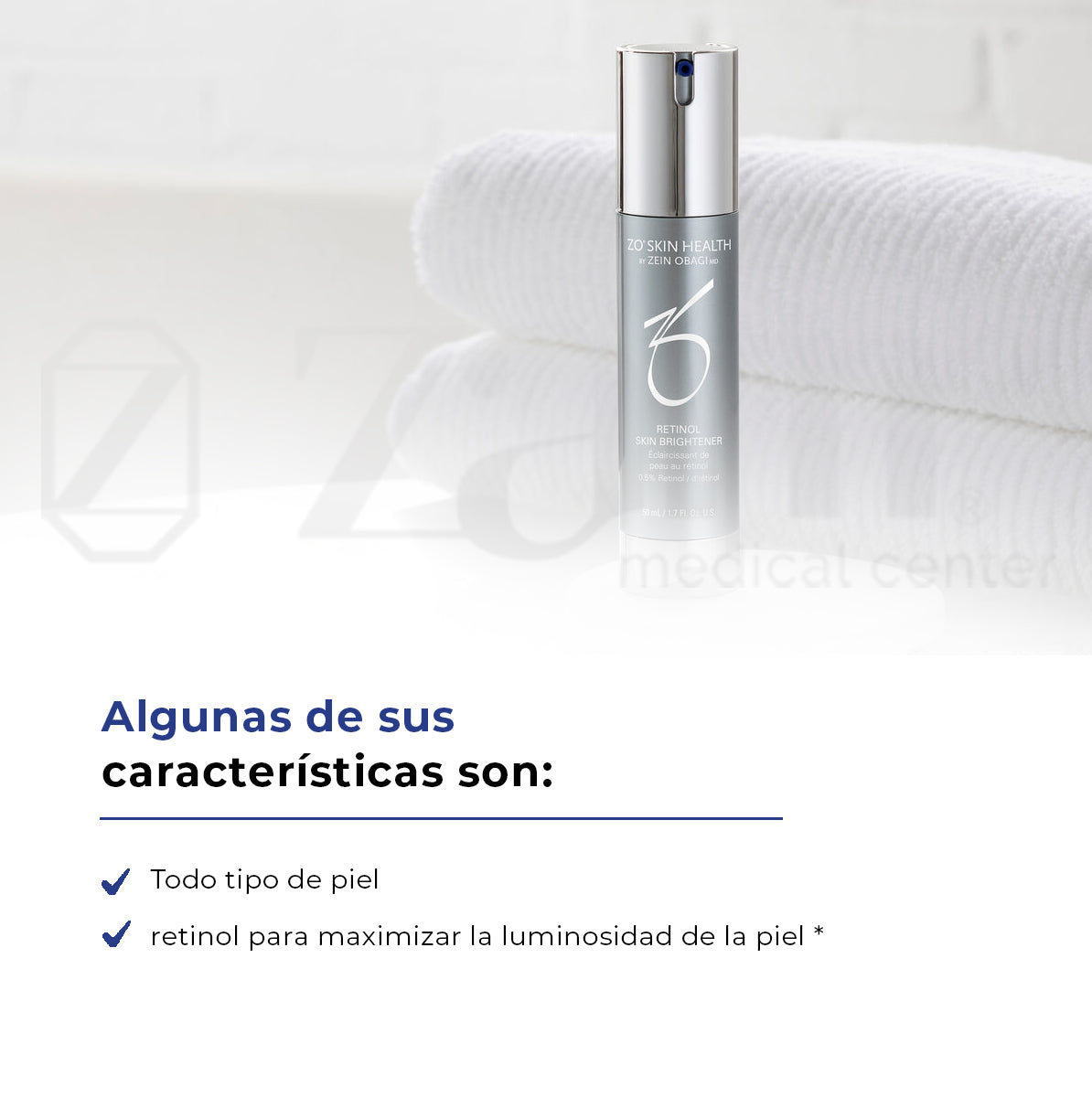 Zo Skin Health Retinol Skin Brightener 0.5 % Despigmentante Facial Con Retinol