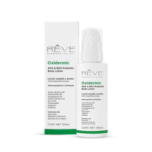 REVE OXIDERMIC AHA Y BHA PREBIOTIC BODY LOTION 150ML