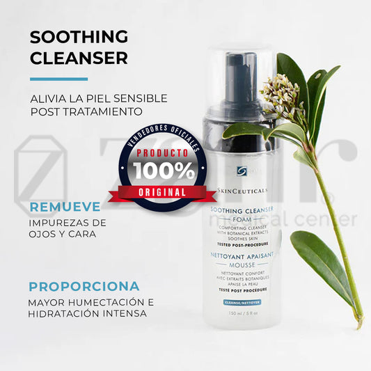 SkinCeuticals Soothing Cleanser Limpiador Facial Suave y Espumoso.