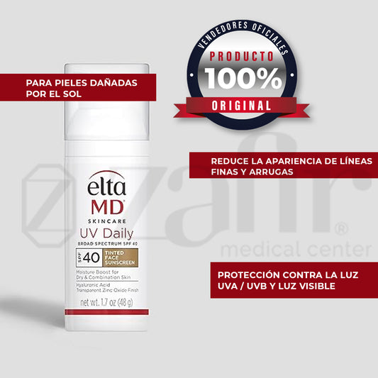 Protector Solar Elta MD UV Dayli SPF 40 Con Color