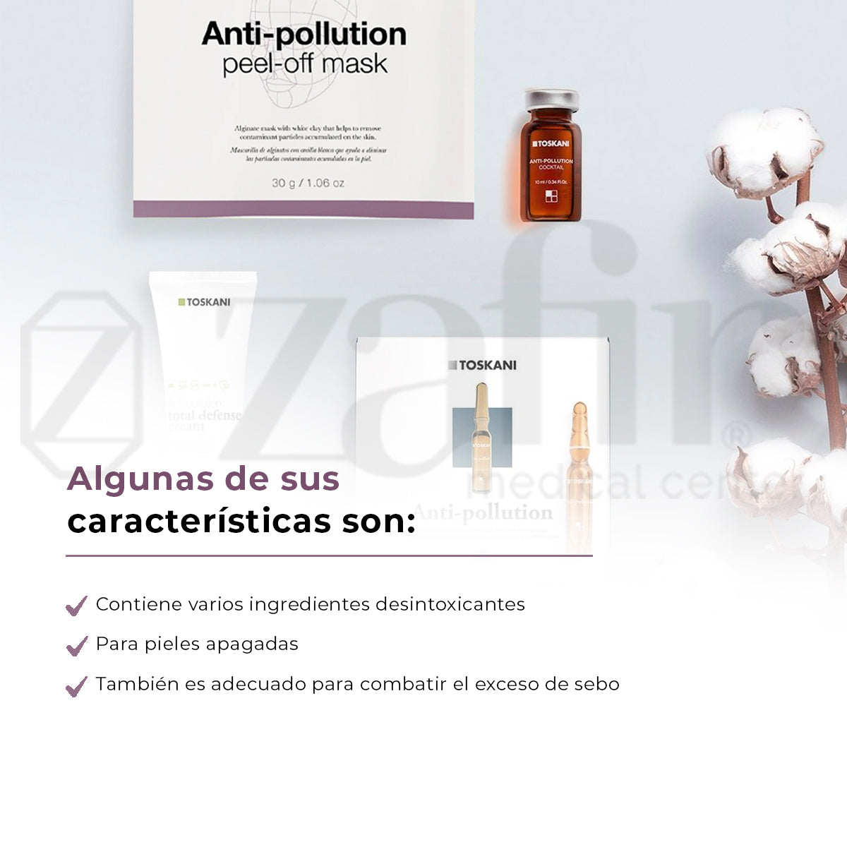 Mascarilla Facial Toskani Anti-Pollution Peel Off Mask