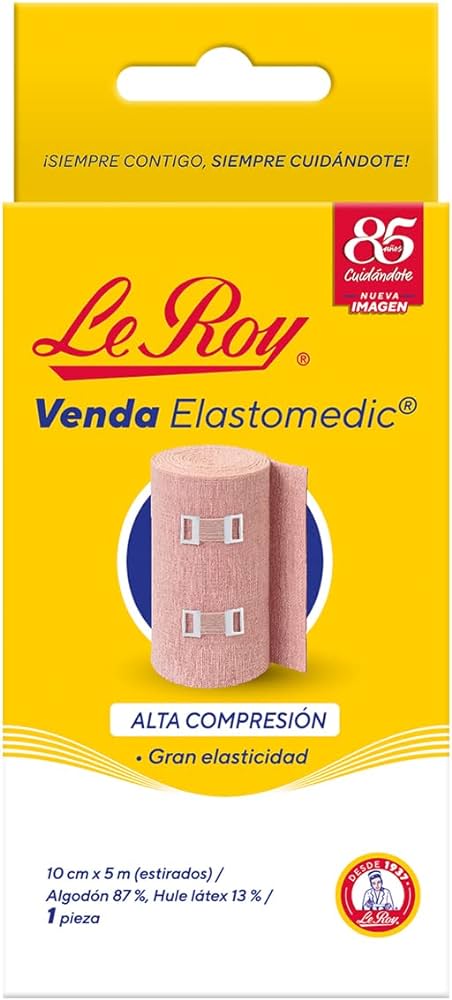 VENDA LE ROY DE ALTA COMPRESION ELASTOMEDIC 10CM X 5 CM