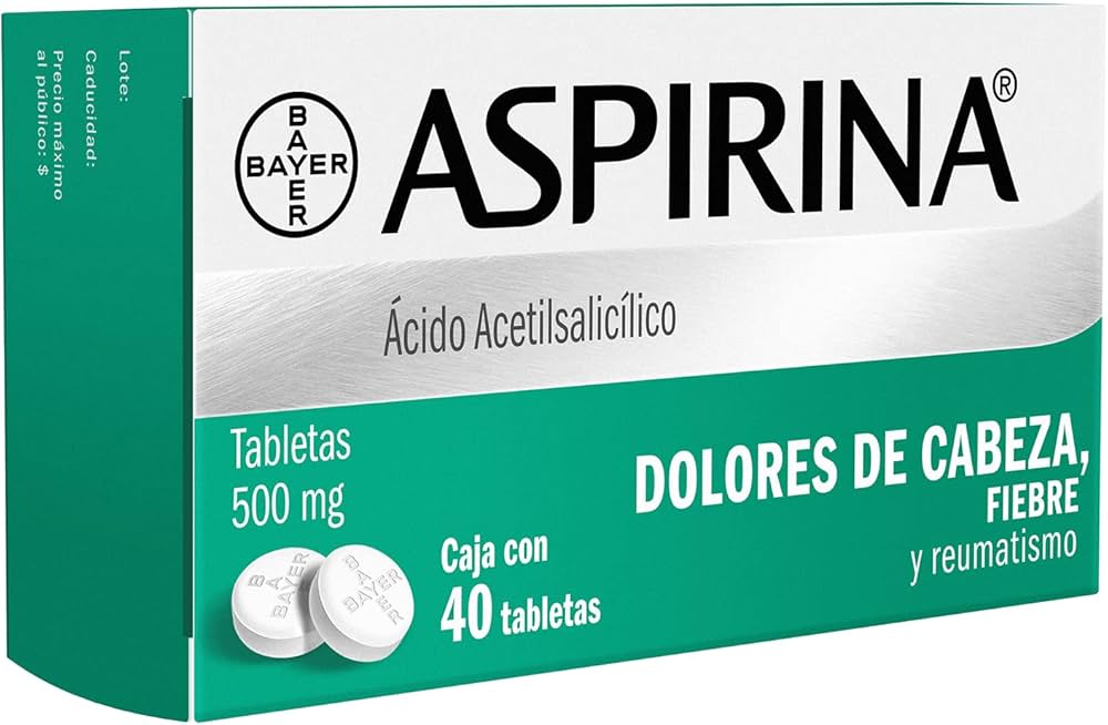 ASPIRINA BAYER ÁCIDO ACETILSALICÍLICO / TABLETAS 500 MG