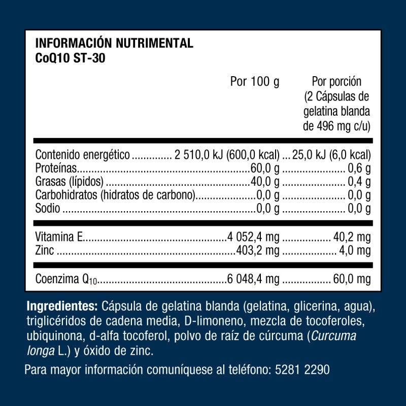 Metagenics CoQ10St-30 (ANTES QNIC)