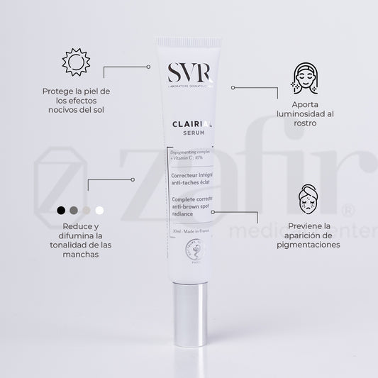 Anti Manchas Serum Svr Clairial De 30ml/30g 30+ Años Para Manchas Oscuras - Zafir Medical Center