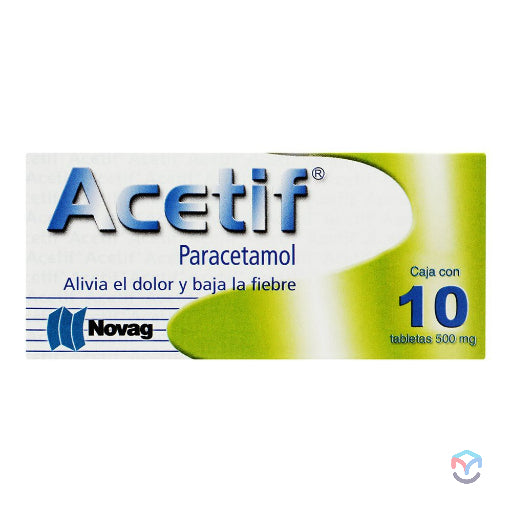ACETIF PARACETAMOL NOVAG / TABLETAS 500 MG