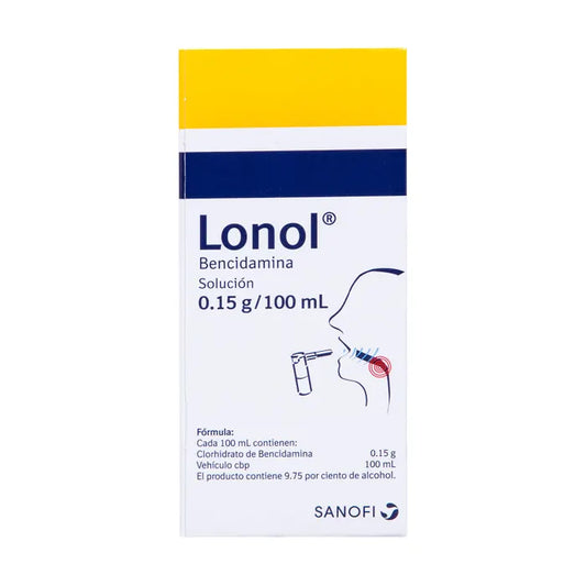 LONOL BENDIDAMINA SANOFI SOLUCIÓN 0.15 G/ 100 ML
