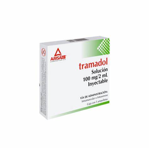 TRAMADOL 100MG/2ML SOL 5 AMPOLLETAS AMSA