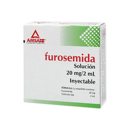 FUROSEMIDA AMSA LABORATORIOS SOLUCIÓN INYECTABLE 20 MG / 2ML
