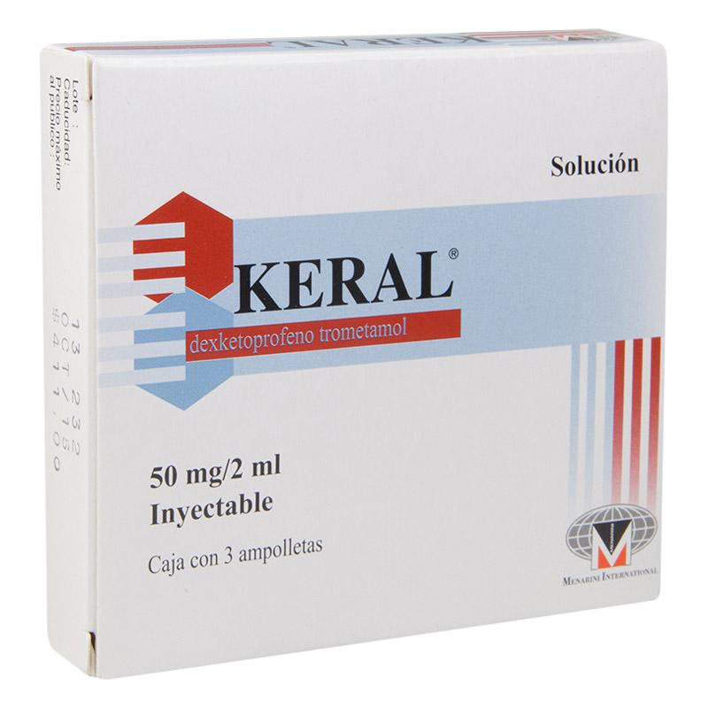 DEXKETOPROFENO KERAL SOLUCIÓN INYECTABLE 50 MG / 2 ML