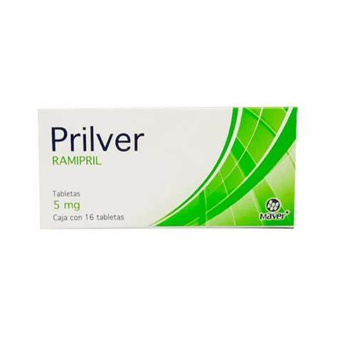 PRILVER. RAMIPRIL 5 MG. 16 TABLETAS