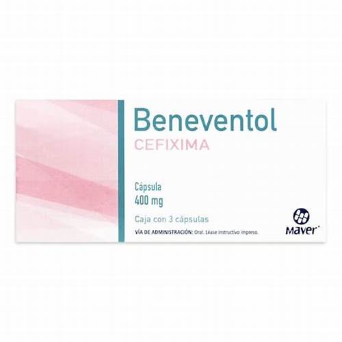 CEFIXIMA 400 MG 3 CÁPSULAS BENEVENTOL