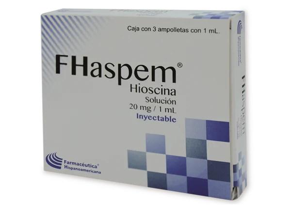 FHASPEN HIOSCINA SOLUCIÓN INYECTABLE 20 MG / 1 ML