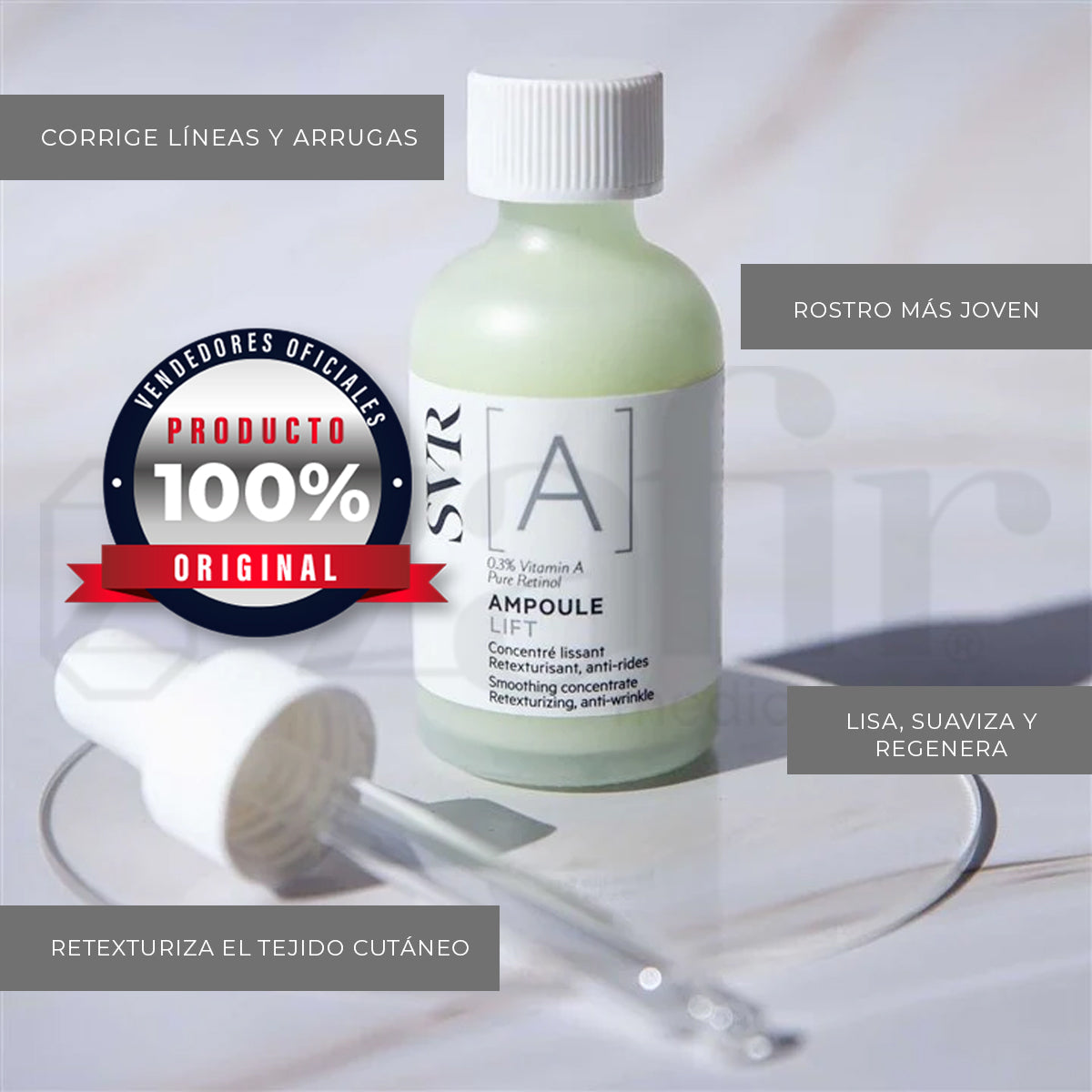 SVR A Ampoule Lift (1.0 fl oz) Antiarrugas Con Ácido Hialurónico