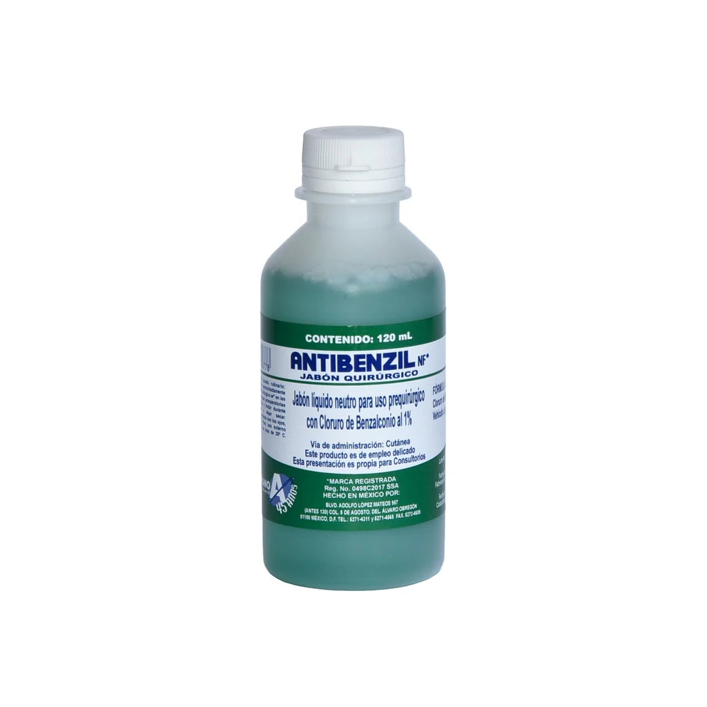 ANTIBENZIL ALTAMIRANO JABON QURURGICO VERDE 120 ML