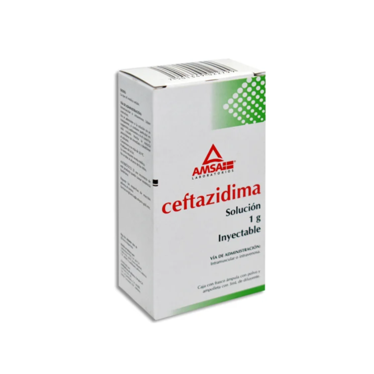 CEFTAZIDIMA 1G/3ML INY AMSA