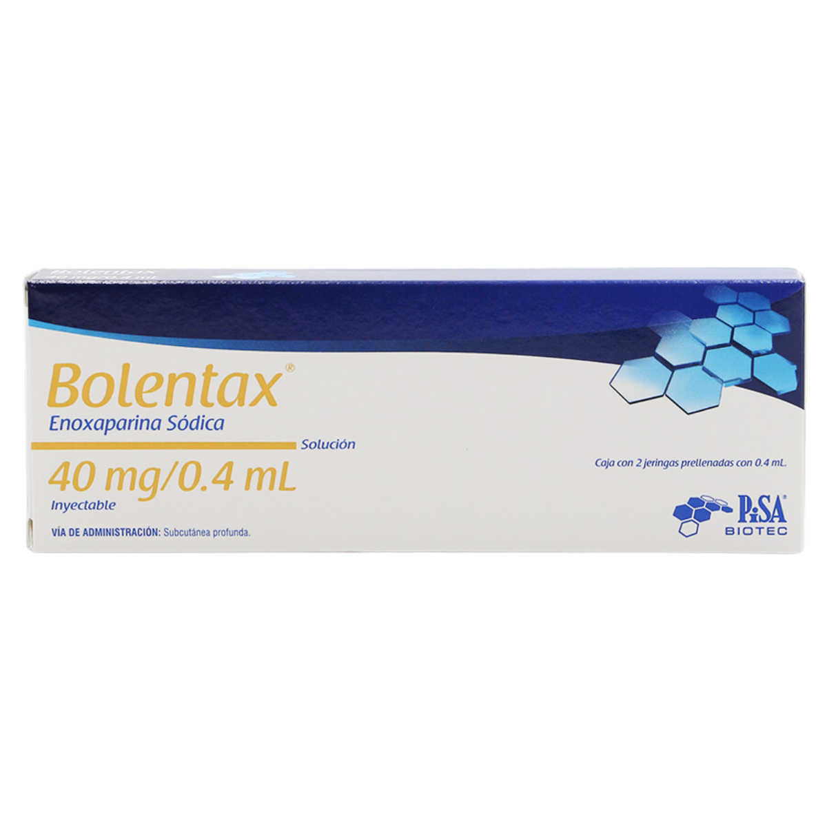 BOLENTAX ENOXAPARINA SODICA 40 MG/ 1 PZ