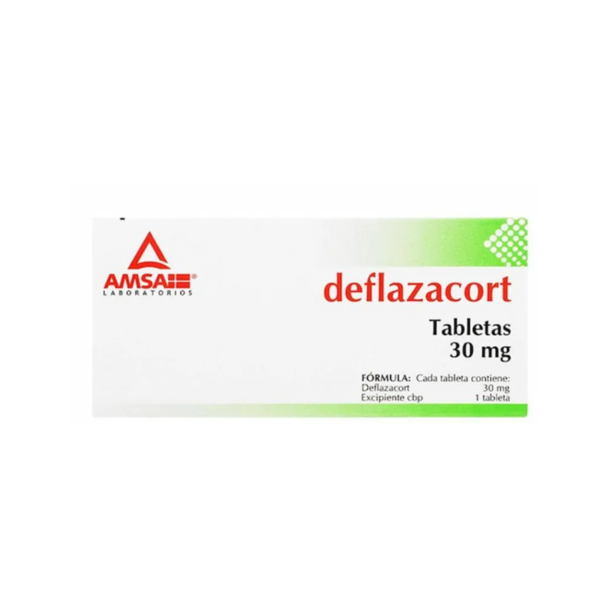 DEFLAZACORT 30MG 10TABS AMSA
