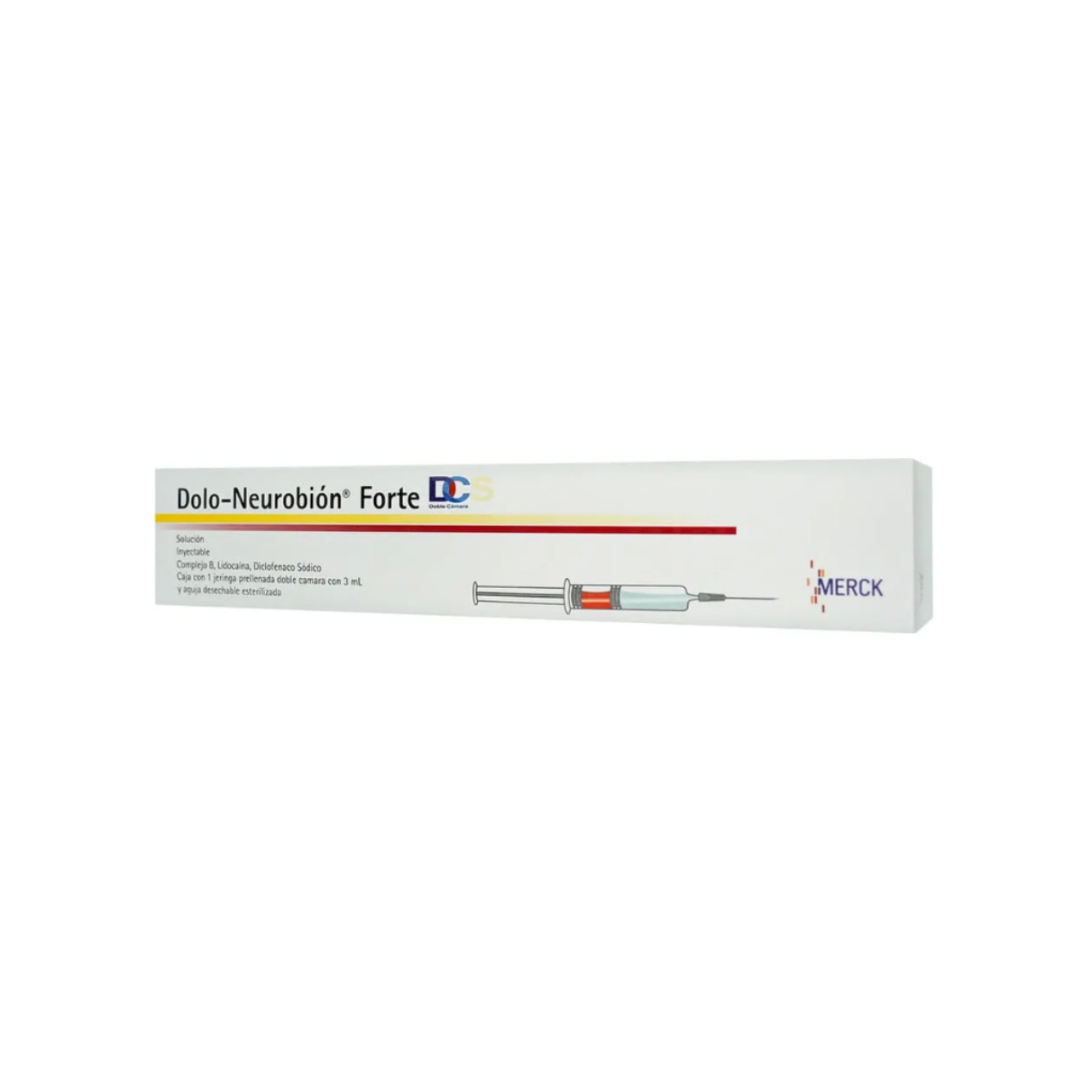 DOLO NEUROBION FORTE DC. 1 JERINGA PRELLENADA DOBLE CÁMARA 3 ML Y AGUJA DESECHABLE ESTERILIZADA