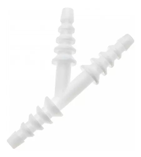 CONECTOR DE DOS VIAS EN "Y" DE PLASTICO. (TROKAR)