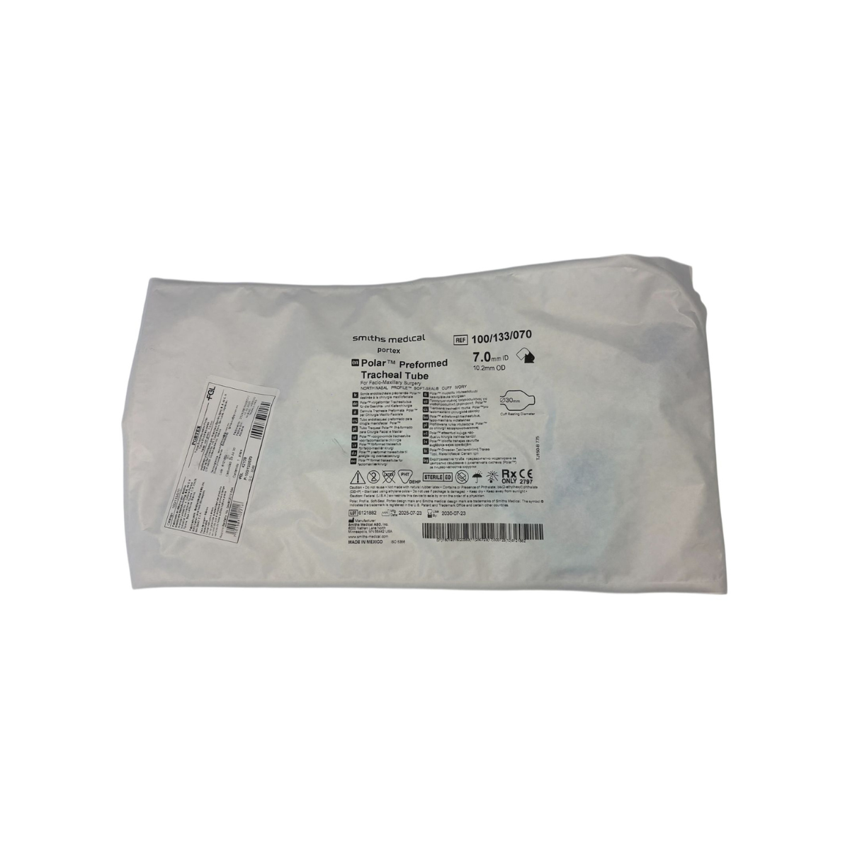 TUBO NASOFARINGEO PORTEX. SONDA C/G 7.0 MM. MAXILO-FACIAL