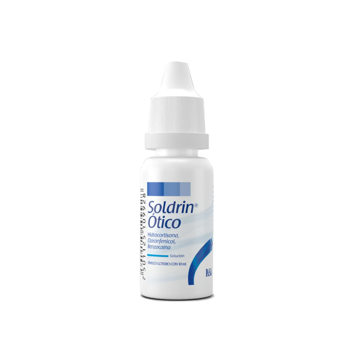 SOLDRIN OTICO. HIDROCORTISONA-CLORANFENICOL-BENZOCAÍNA. FRASCO GOTERO CON 10 ML