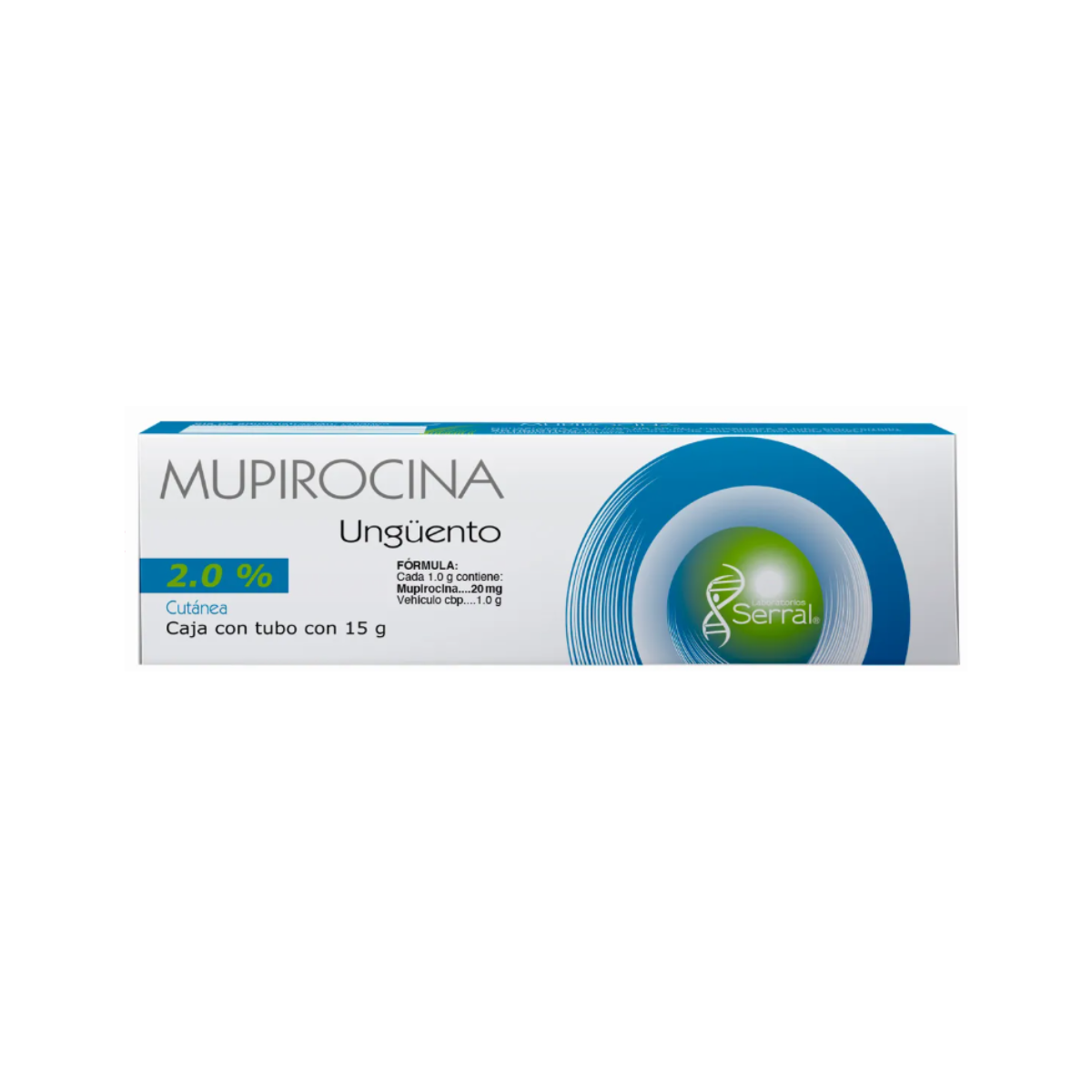 MUPIROCINA 2.0% UNGÜENTO. TUBO CON 15 G