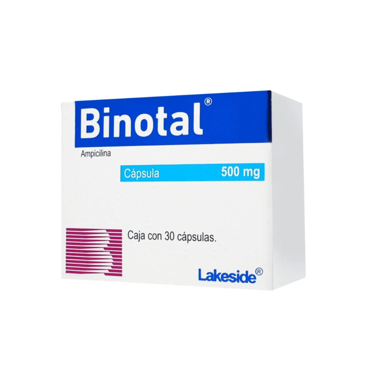 BINOTAL. AMPICILINA 500 MG. CAJA CON 30 CÁPSULAS